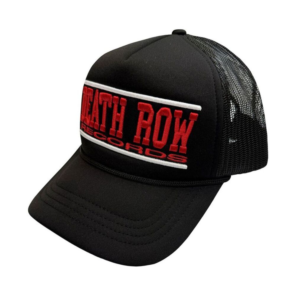 Death Row Records Unisex Adult Text Logo Mesh Back Trucker Cap / Black